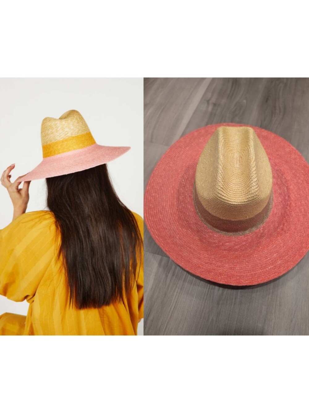 WYETH x Anthropologie | Bondi Straw Hat In Pink Combo